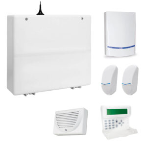 AMC KIT502 C24GSM Plus Centrale 8/24 Zone + K-LCD Voice,  Sensori e Sirene