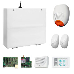 AMC Kit 589 X824V Centrale 8/24 Zone con Tastiera Unika + Modulo GPRS - IP1