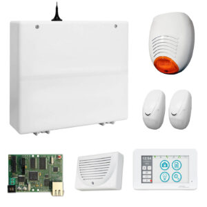 AMC Kit 587 IP X824V Centrale 8/24 Zone con Tastiera Unika + Modulo IP