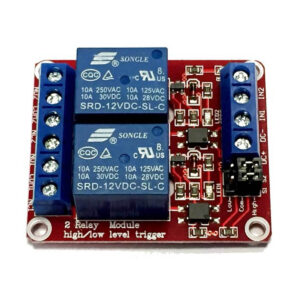 Scheda 2 Relè Bobina 12V Dc Singolo Scambio