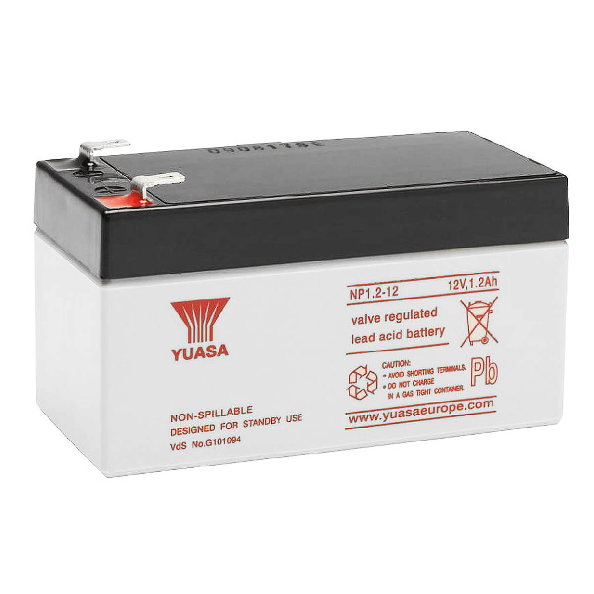 YUASA NP1,2-12 - Batteria 12V 1,2Ah