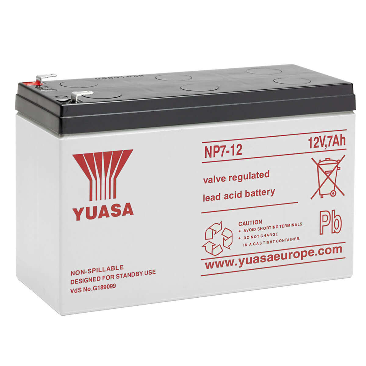 YUASA NP7-12 - Batteria 12V 7Ah